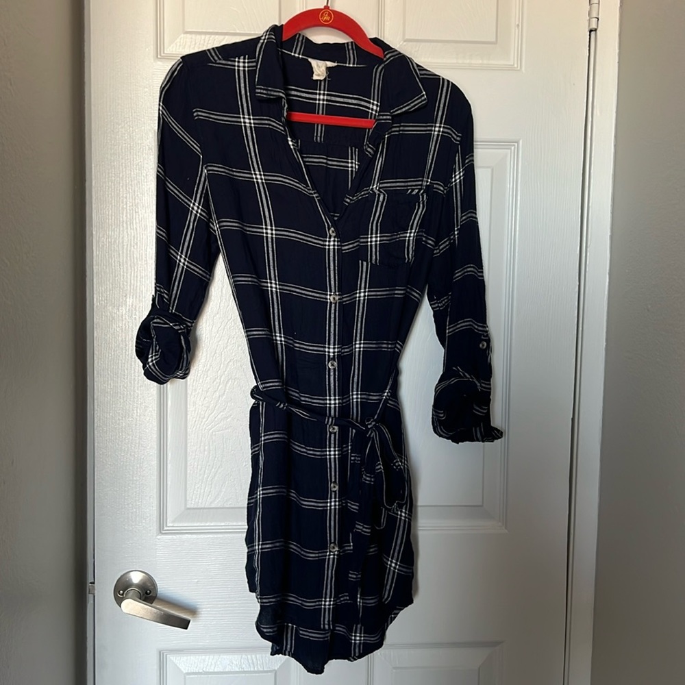 Size medium Harper heritage navy tunic shirt dress